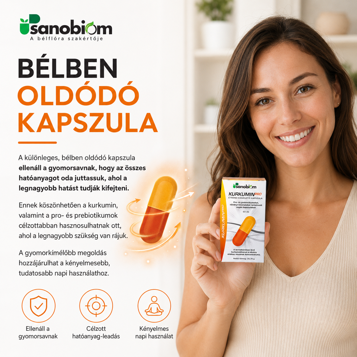 KurkuminPRO - komplex szimbiotikum - 2 havi adag