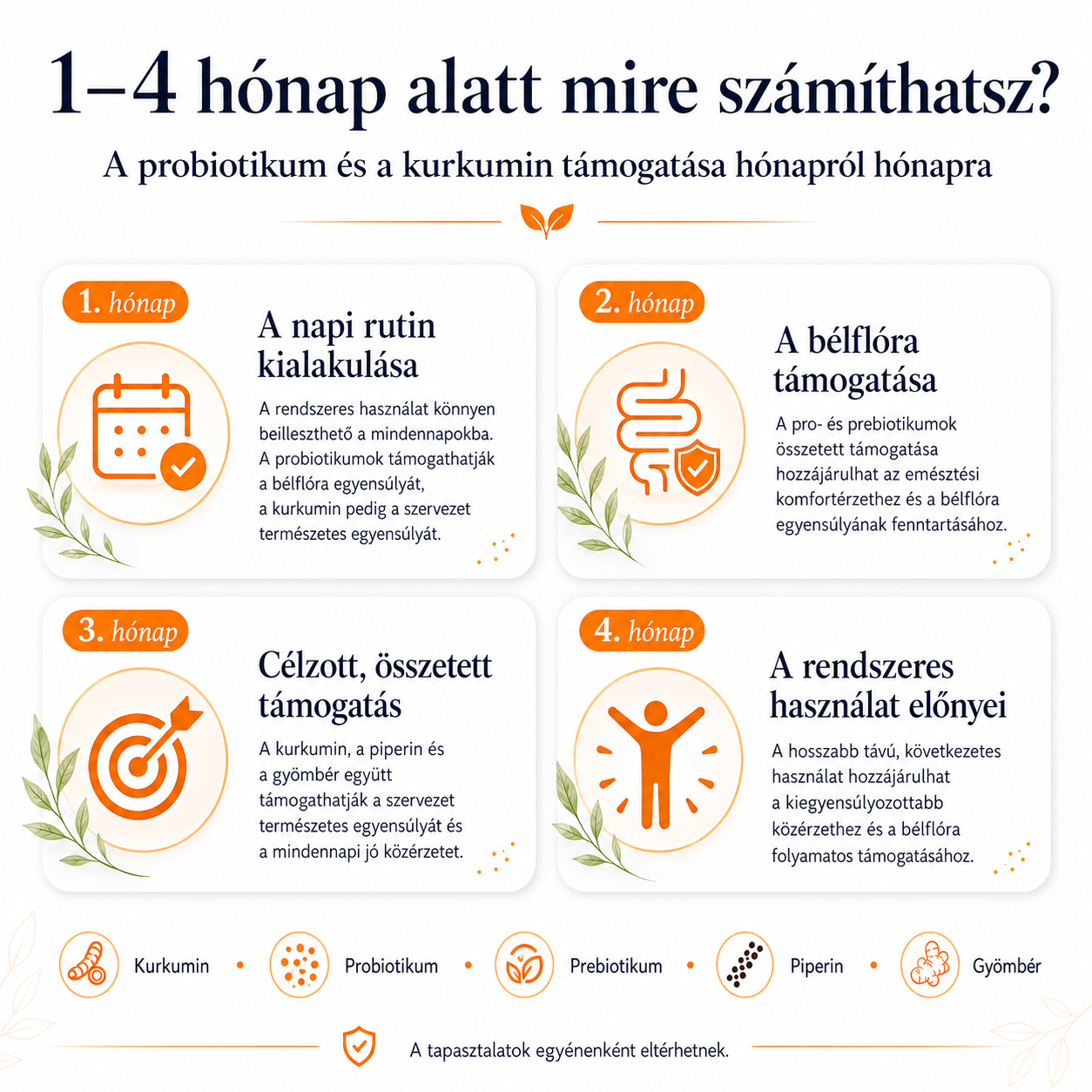KurkuminPRO - komplex szimbiotikum - 2 havi adag