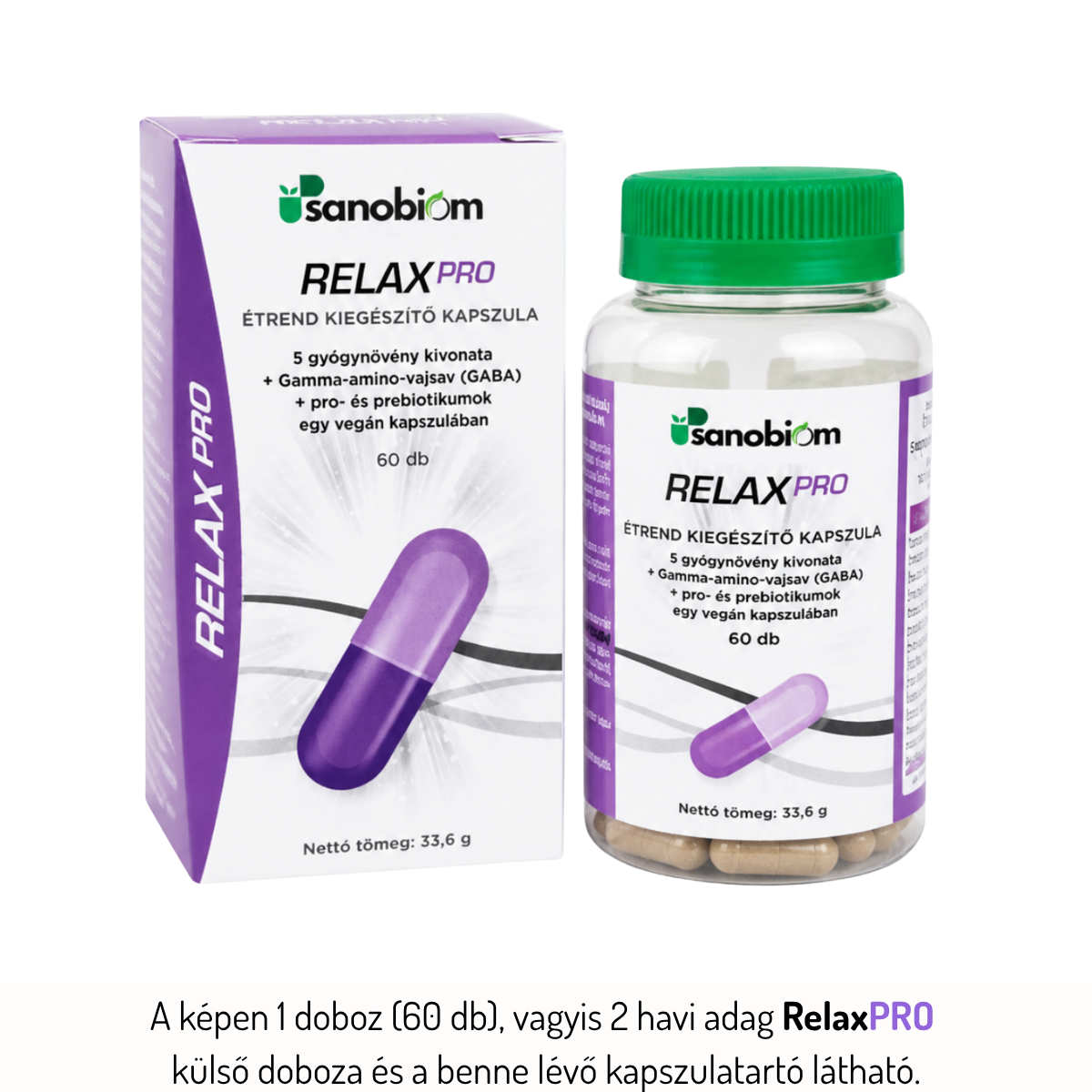 RelaxPRO - Természetes harmónia a belekből - 2 havi adag